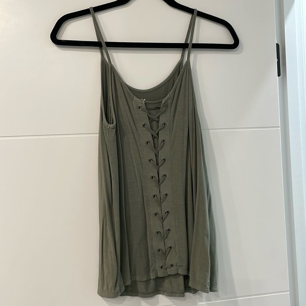 Lace up tank